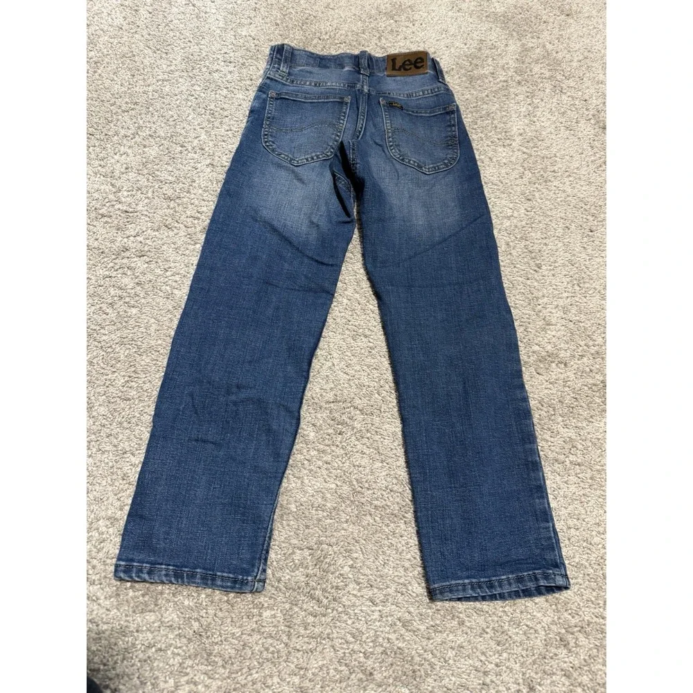 Lot of 3 Youth Boy's  Skinny Cat & Jack, Old Navy Boot Cut LEE MVP Jeans Size 10
